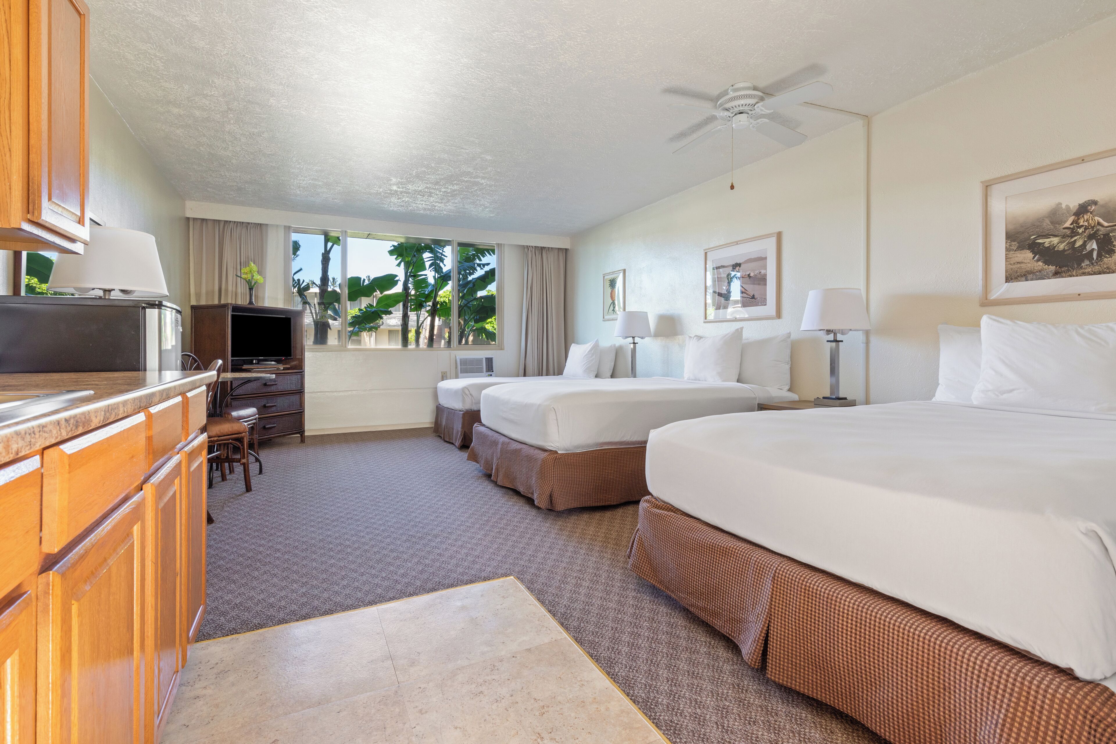 room, poolside (three beds) | view from room