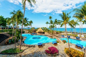 3 outdoor pools