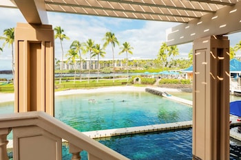 Makai Naia or Naupaka Suite, 1 King Bed, 2 Floors, Ocean View | View from room at Hilton Waikoloa Village