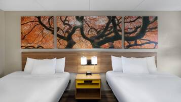 Room, 2 Queen Beds, Non Smoking | Desk, soundproofing, iron/ironing board, Internet