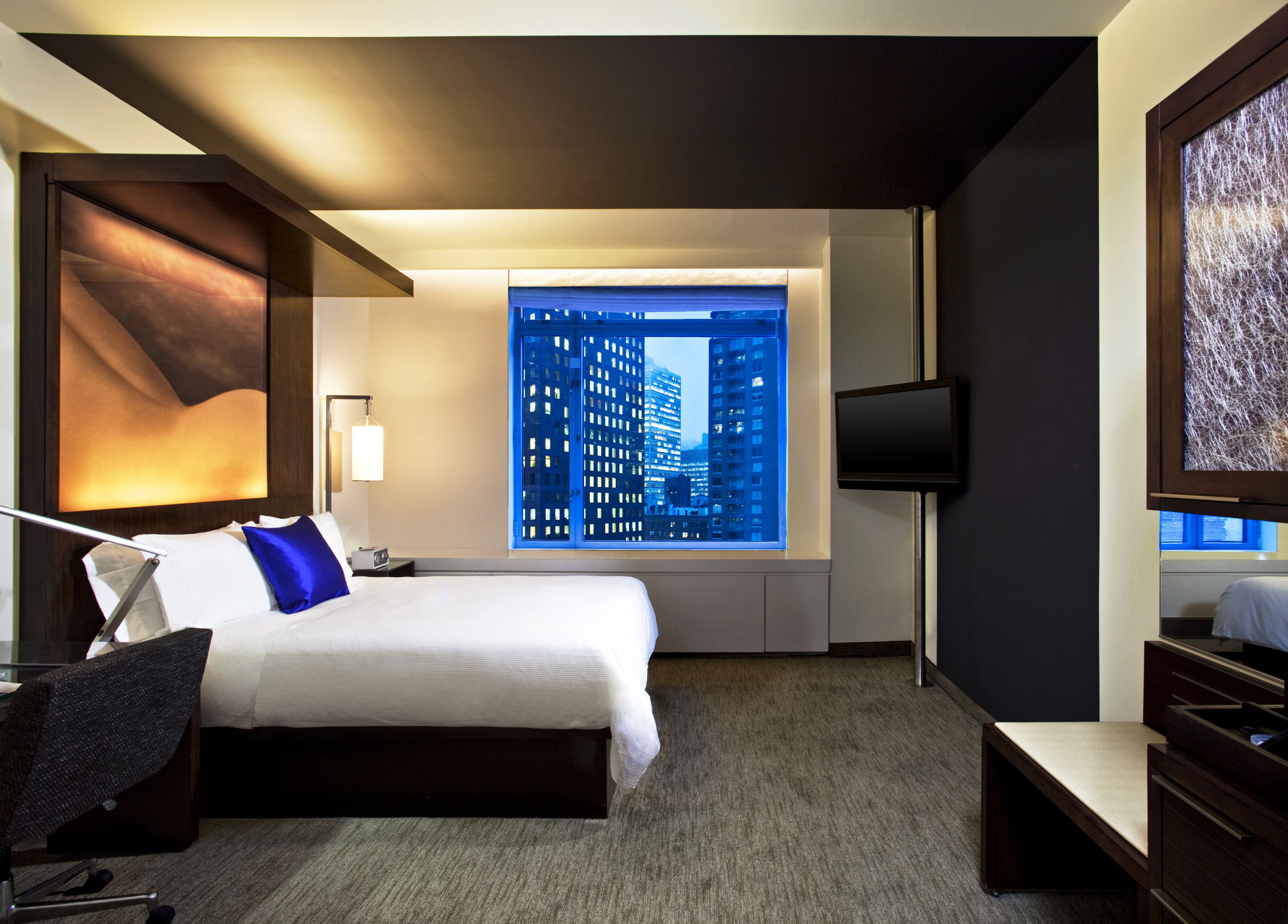 Minibar, in-room safe, desk, blackout curtains