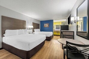 Standard Room, 2 Queen Beds, Non Smoking | Individually furnished, desk, blackout drapes, soundproofing