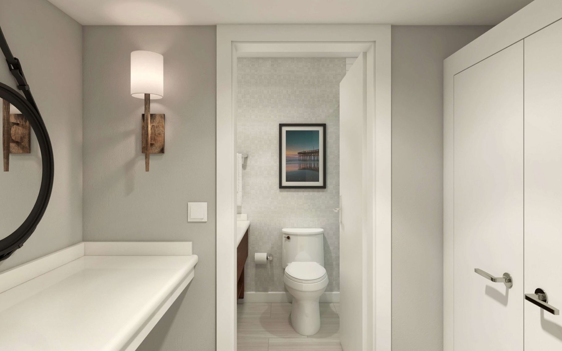 Badezimmer | Kostenlose Toilettenartikel, Haartrockner, Handtücher, Seife