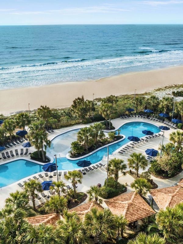 2 outdoor pools, cabanas (surcharge), sun loungers