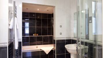 Free toiletries, hair dryer, towels