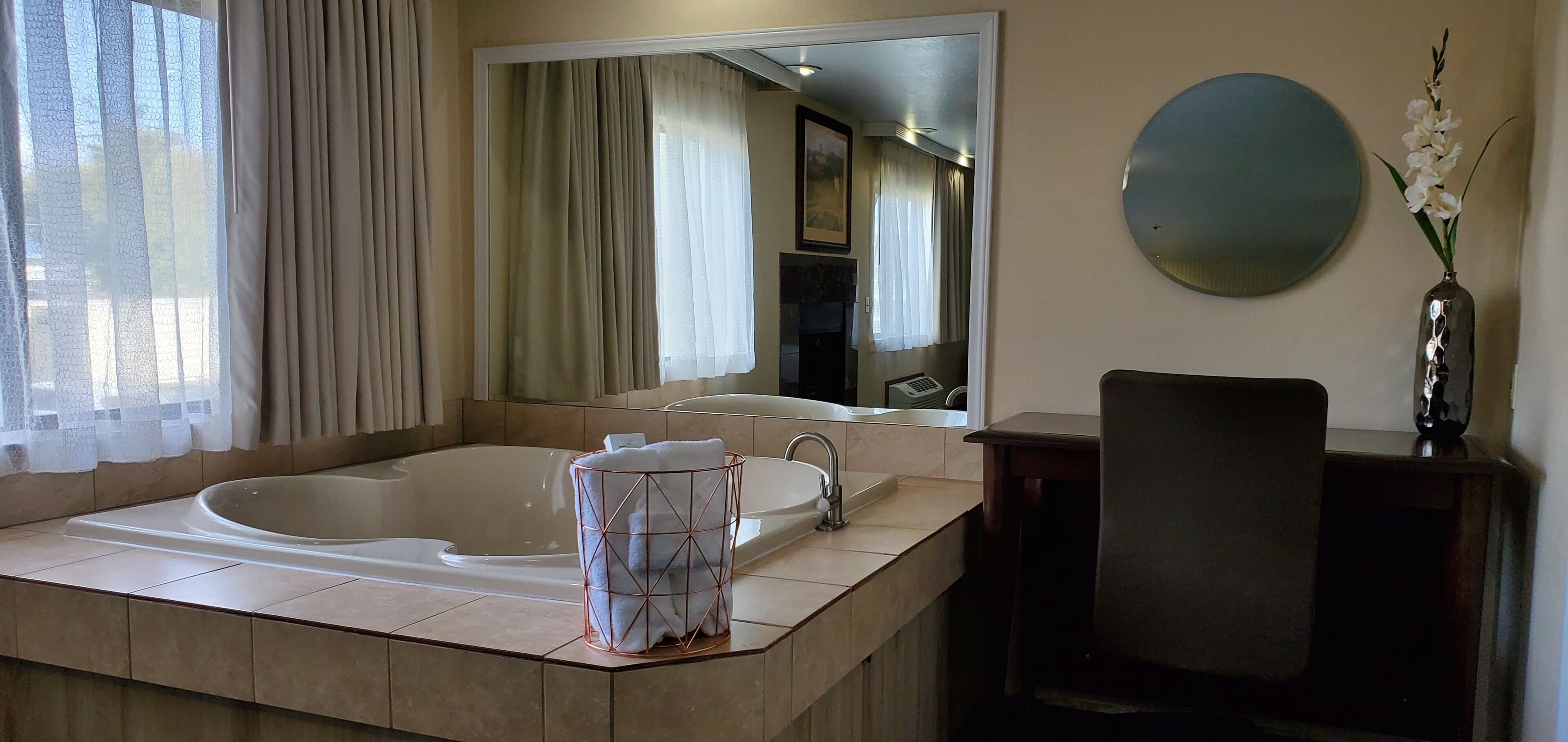 premium bedding, desk, iron/ironing board, free cots/infant beds