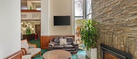 Siddeområde i lobbyen