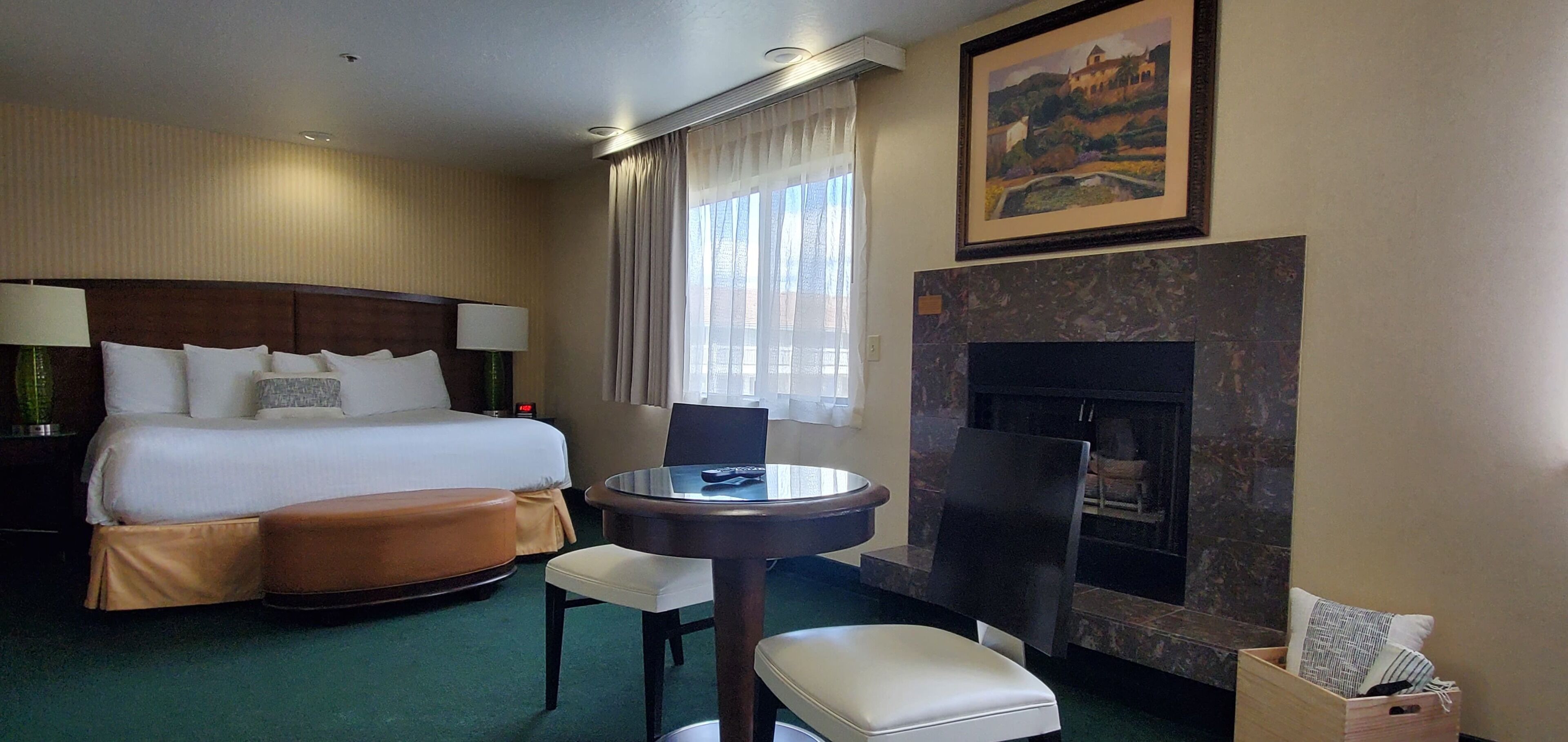 premium bedding, desk, iron/ironing board, free cots/infant beds