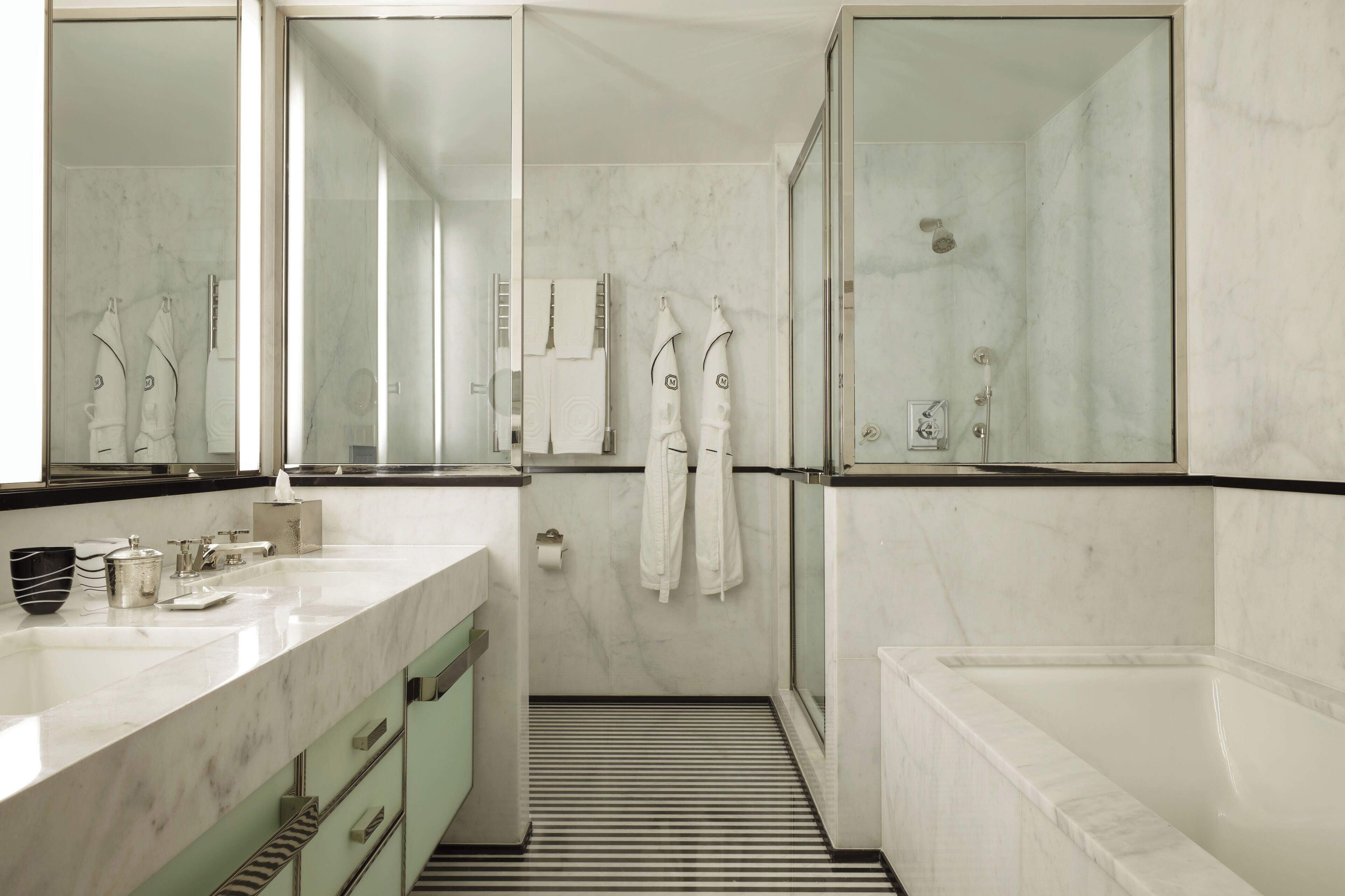 room, 1 king bed (madison) | bathroom | separate bathtub and shower, deep-soaking bathtub, designer toiletries