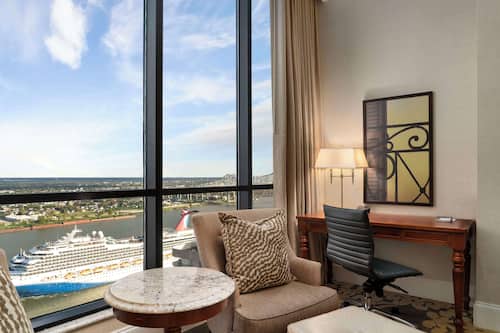 Riverside King Room - Riverfront | Premium bedding, down comforters, pillowtop beds, in-room safe