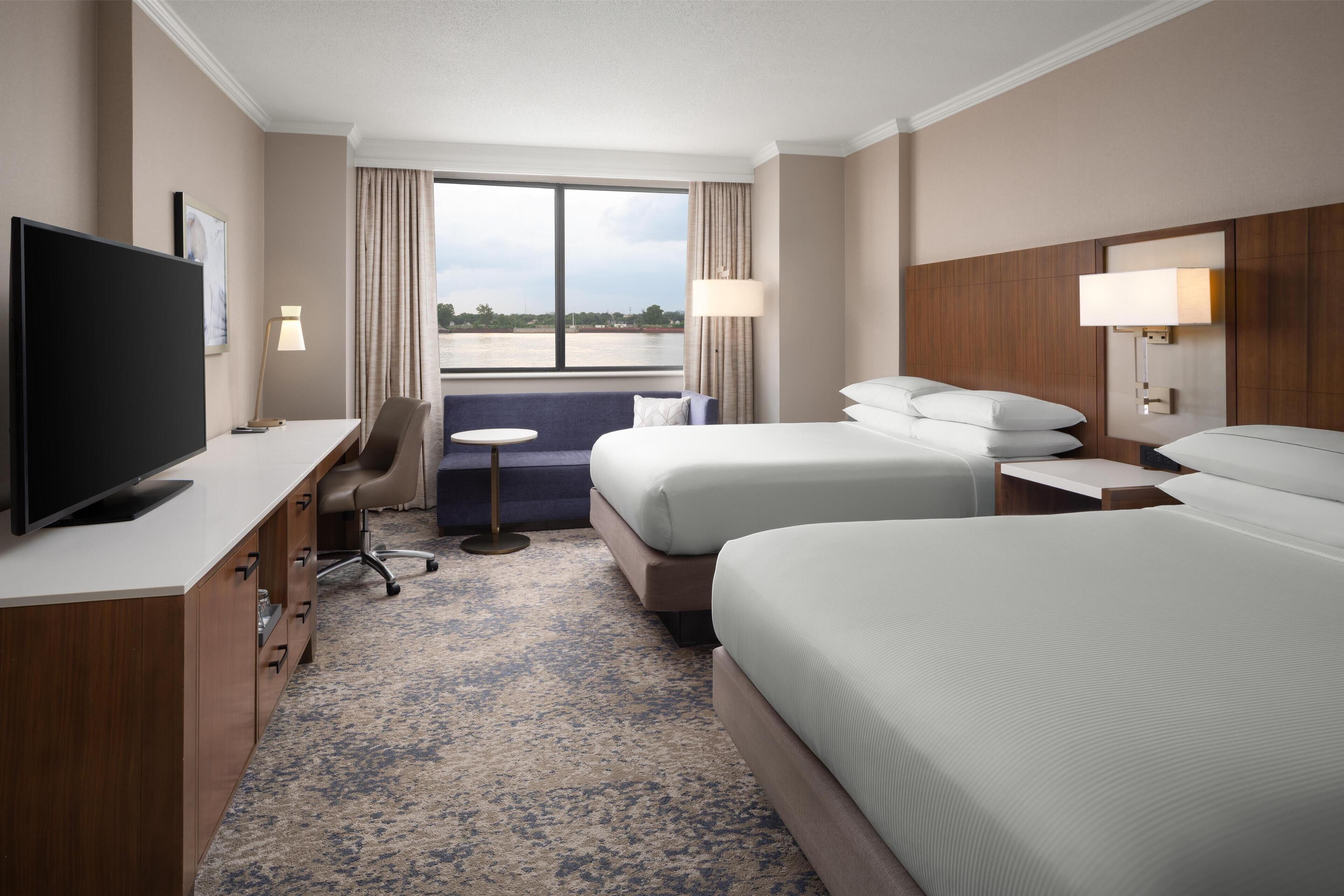 Luxury Room, 2 Queen Beds (29th Floor) | Premium bedding, down duvets, pillow-top beds, in-room safe