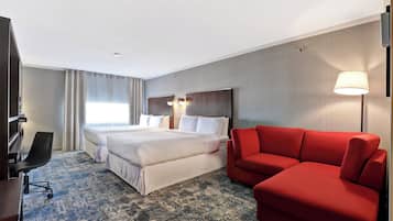 Deluxe Room, 2 Queen Beds | Desk, blackout curtains, iron/ironing board, free cots/infant beds