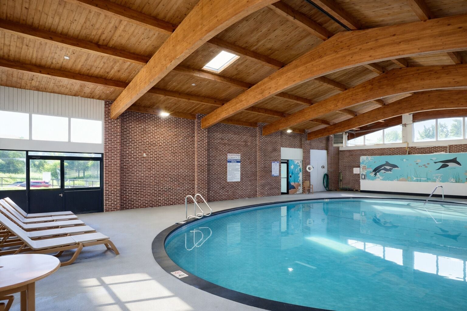 Indoor pool, open 7:00 AM to 10:00 PM, sun loungers