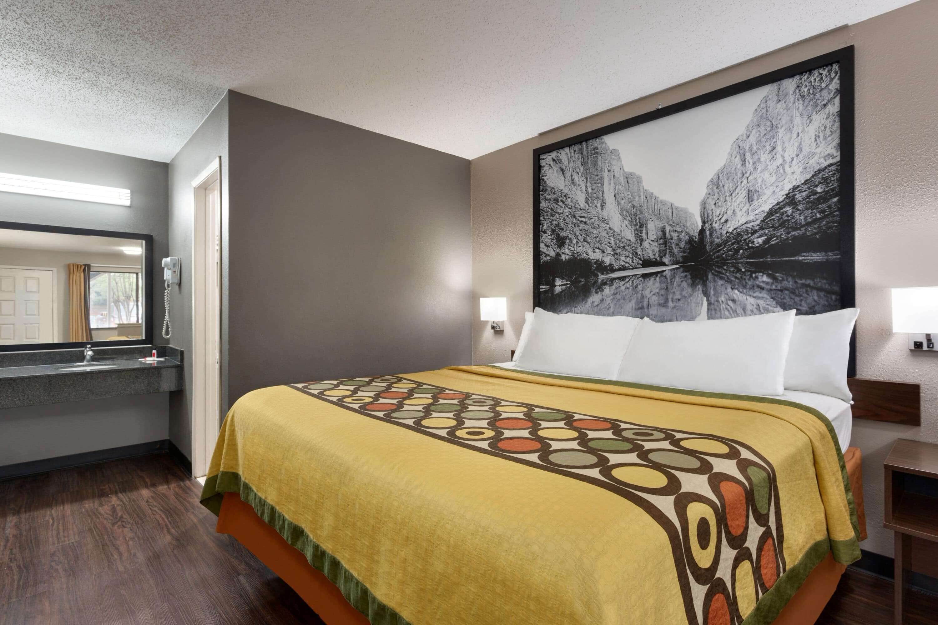 Desk, iron/ironing board, cribs (free), WiFi (free)