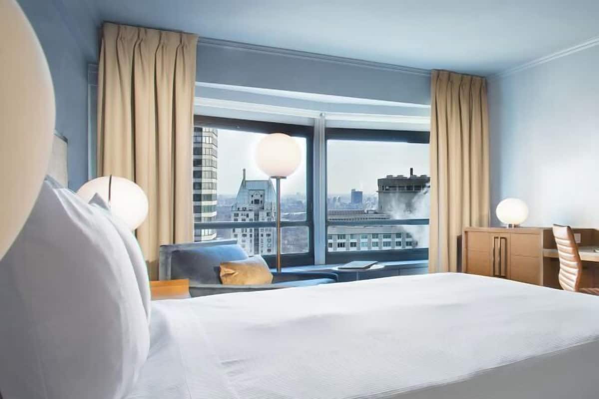 1 habitación y ropa de cama de alta calidad