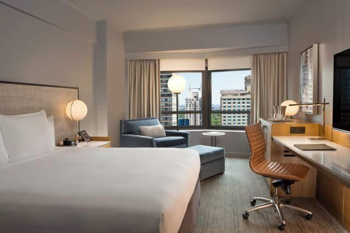 1 habitación y ropa de cama de alta calidad