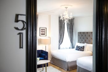 Luxury Room, 2 Double Beds | Egyptian cotton sheets, premium bedding, down comforters, in-room safe at The Culver Hotel