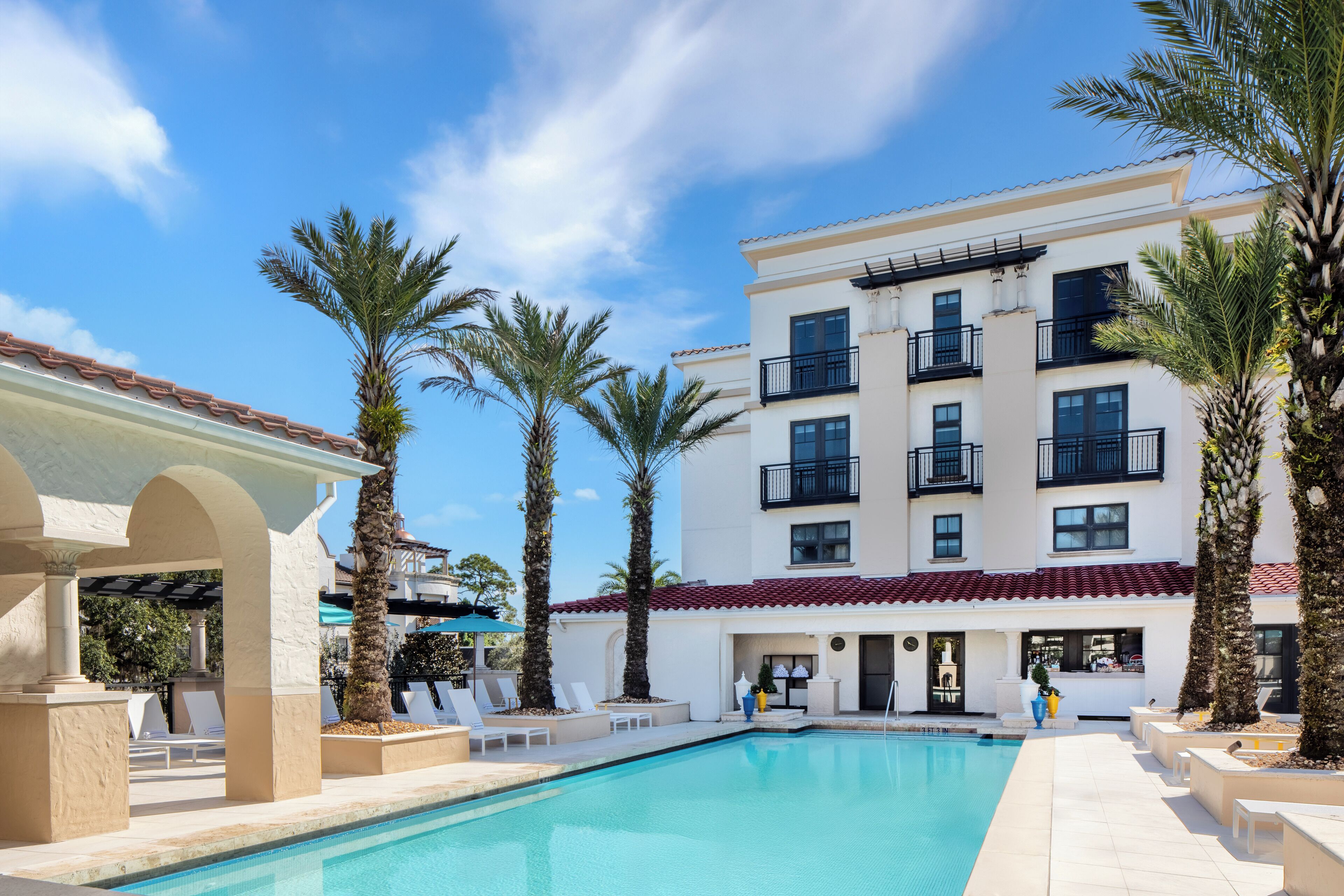 2 outdoor pools, open 10:00 AM to 5:00 PM, pool cabanas (surcharge)