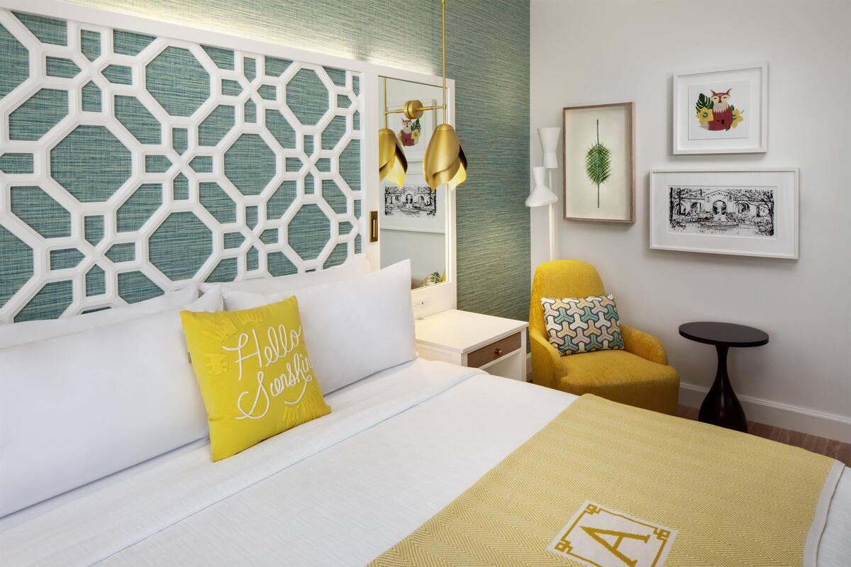 Premium bedding, pillowtop beds, in-room safe, desk