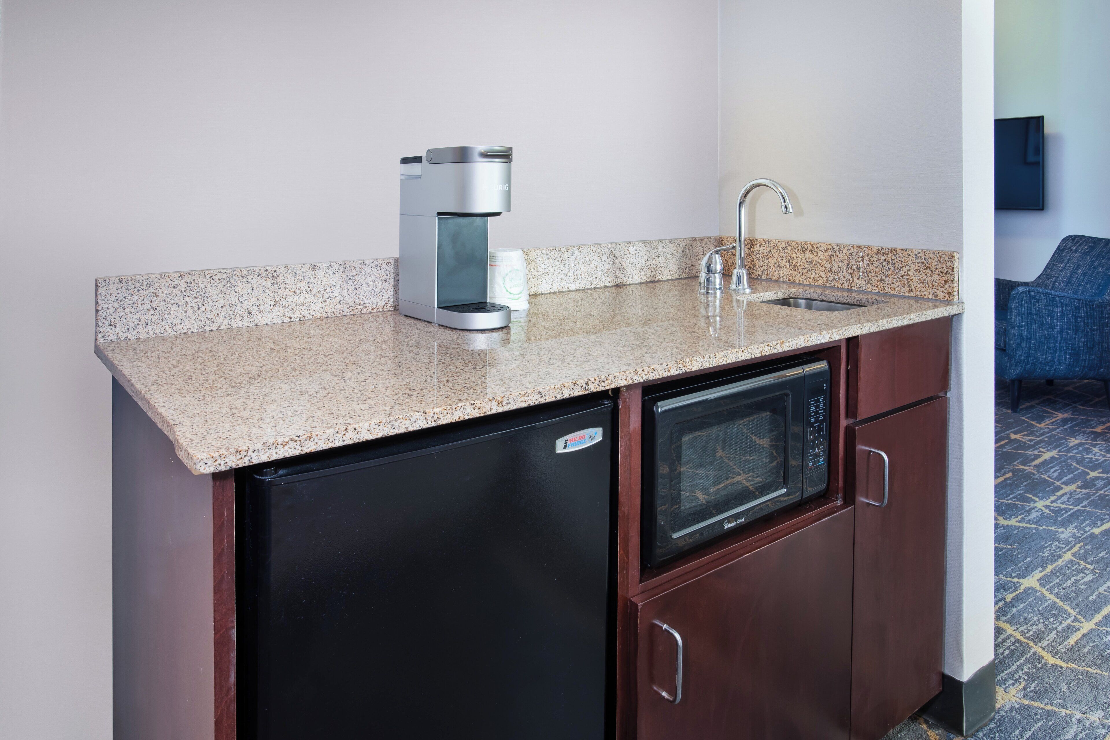 In-room safe, desk, iron/ironing board, free cribs/infant beds