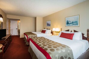 Room, 2 Queen Beds, Non Smoking | Premium bedding, in-room safe, desk, iron/ironing board - Ramada by Wyndham Ligonier (Ligonier)
