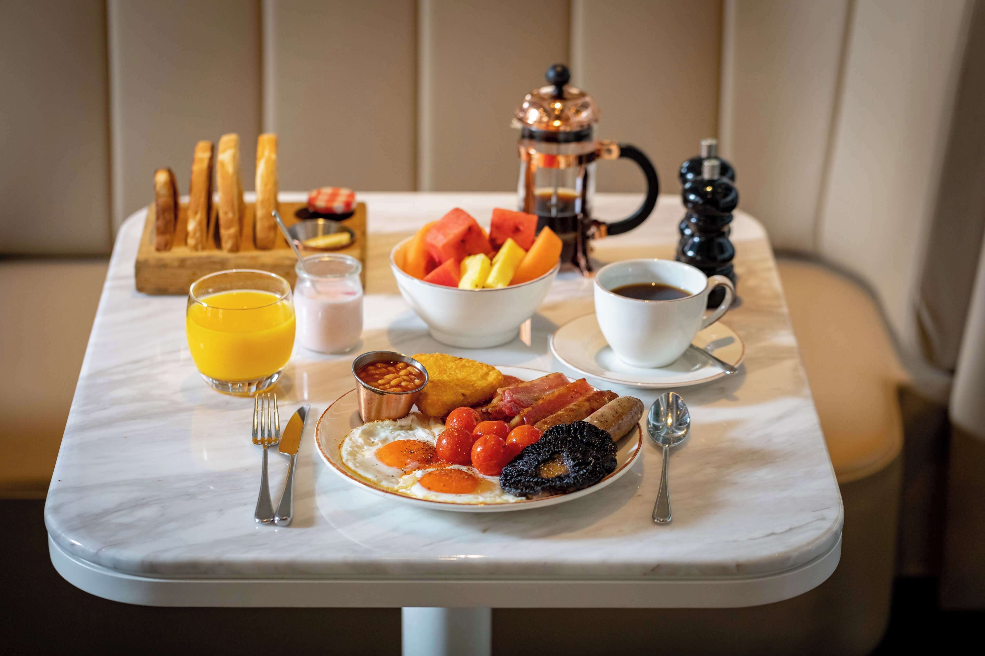 Daily buffet breakfast (GBP 29.00 per person)