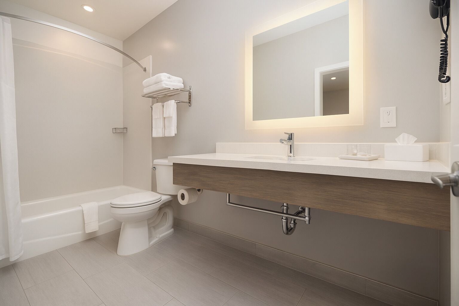 Business Room, 1 Queen Bed | Bathroom | Combined shower/bathtub, deep-soaking bathtub, hair dryer, towels