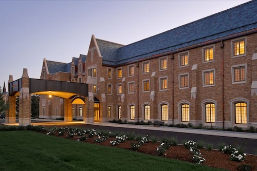 Front of property – evening/night