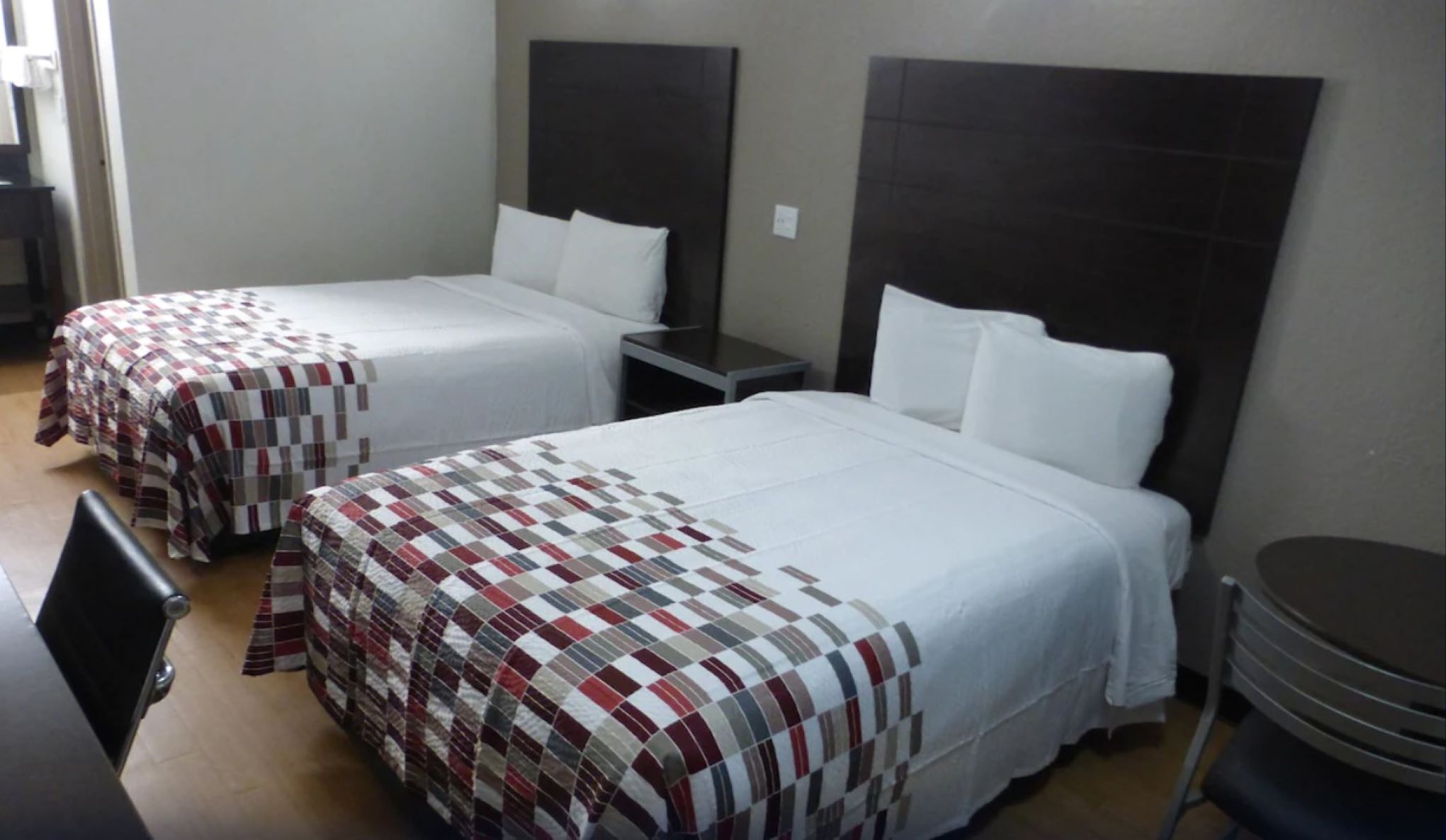 Desk, blackout drapes, WiFi (free), bed sheets