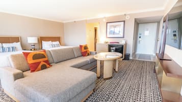 Premium bedding, pillow-top beds, in-room safe, desk