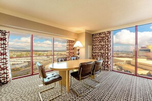 Premium bedding, pillow-top beds, in-room safe, desk