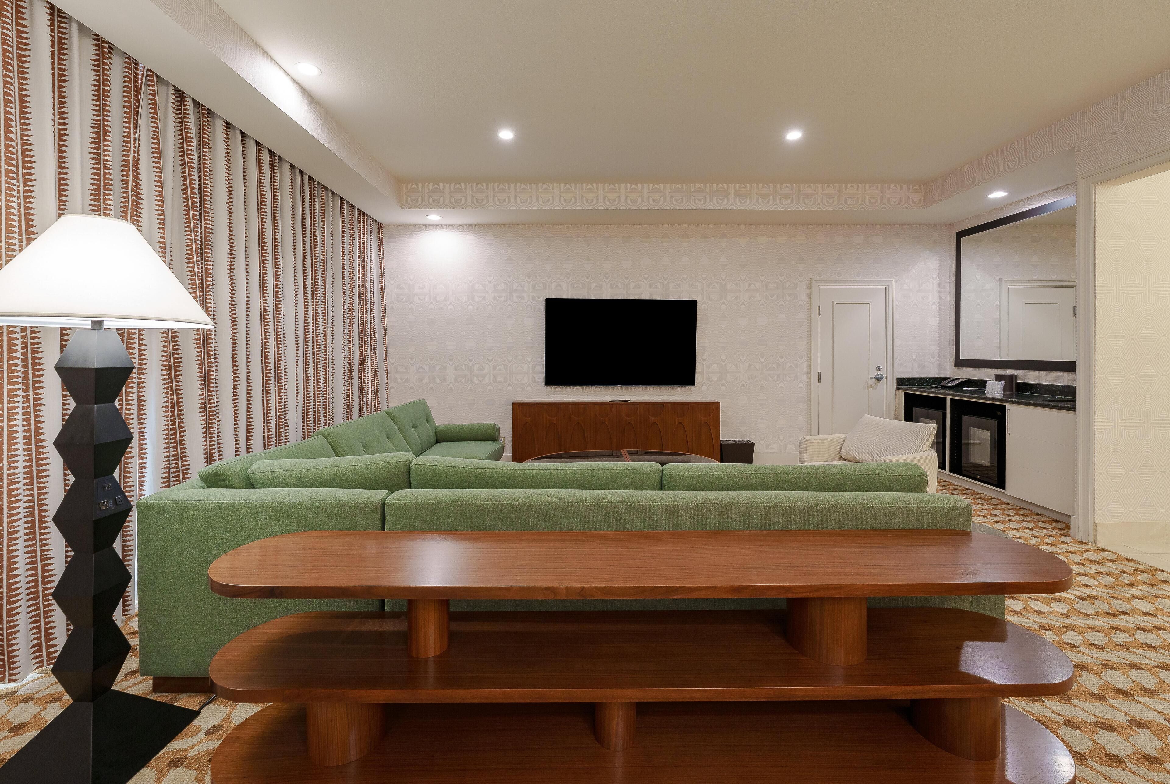 Premium bedding, pillow-top beds, in-room safe, desk