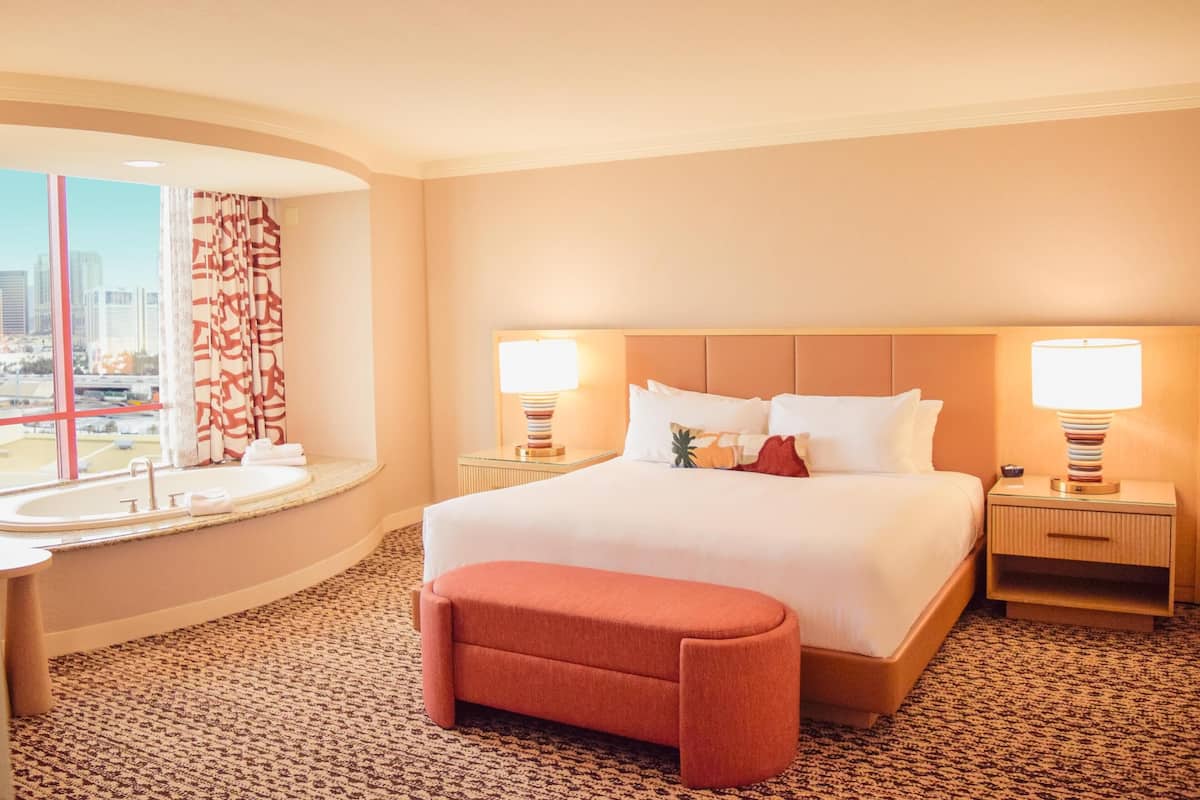 Premium bedding, pillowtop beds, in-room safe, desk