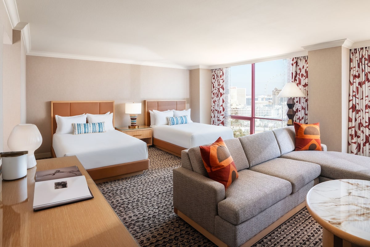 Premium bedding, pillowtop beds, in-room safe, desk