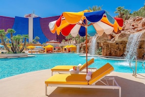 Seasonal outdoor pool, open 9:00 AM to 6:00 PM, pool cabanas (surcharge)