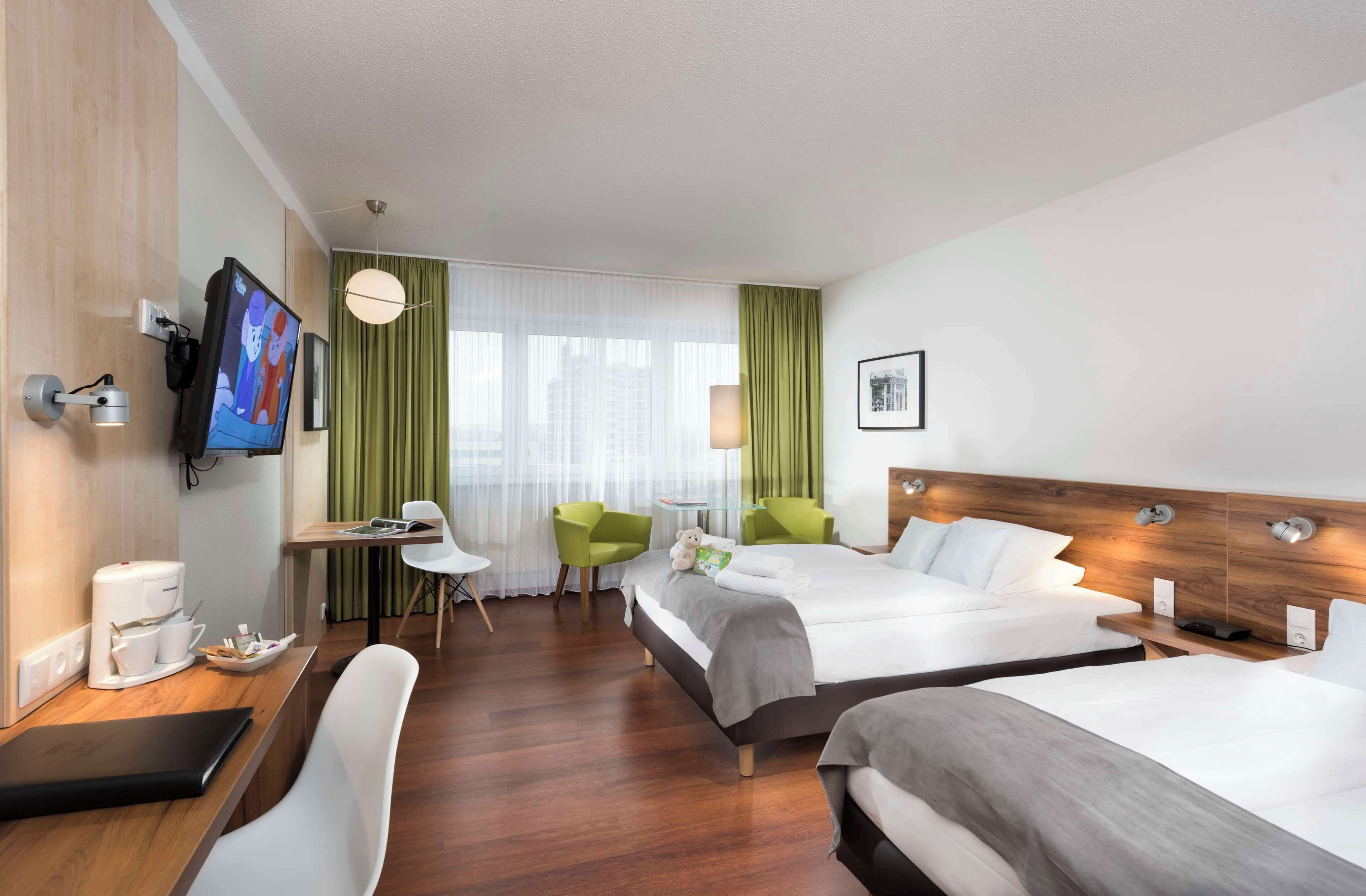 In-room safe, laptop workspace, blackout curtains, soundproofing