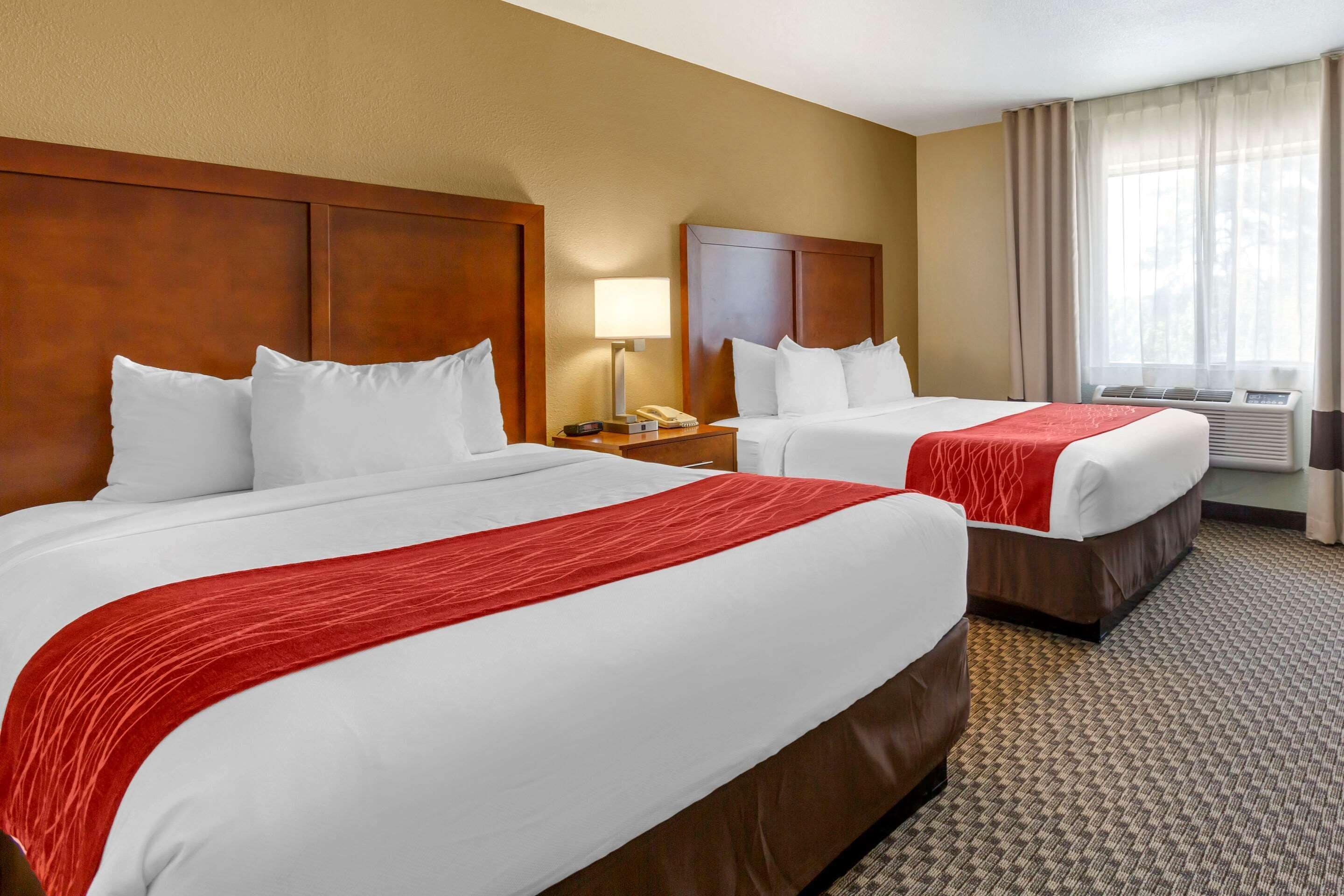 premium bedding, pillow-top beds, desk, iron/ironing board