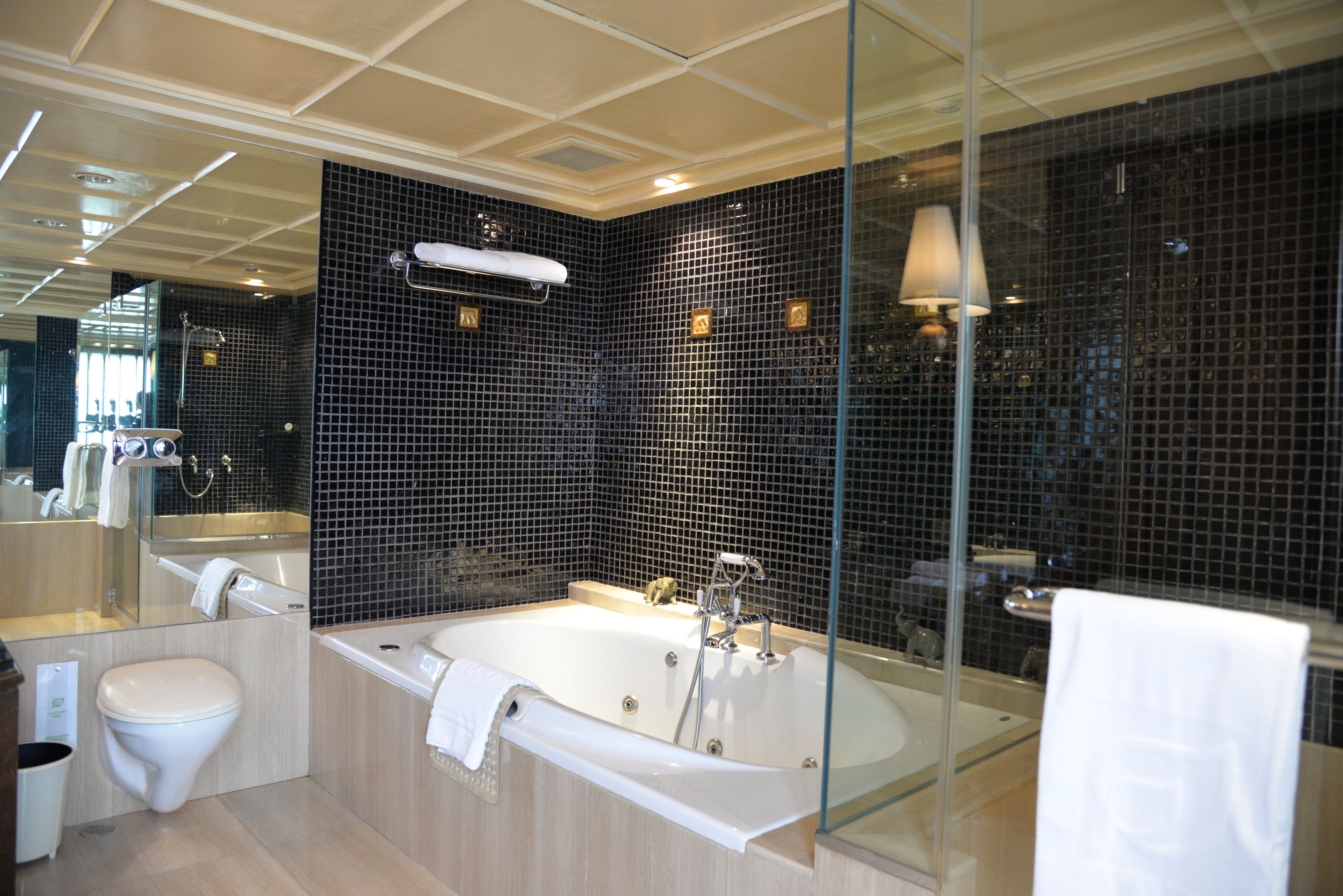 free toiletries, hair dryer, bathrobes, slippers