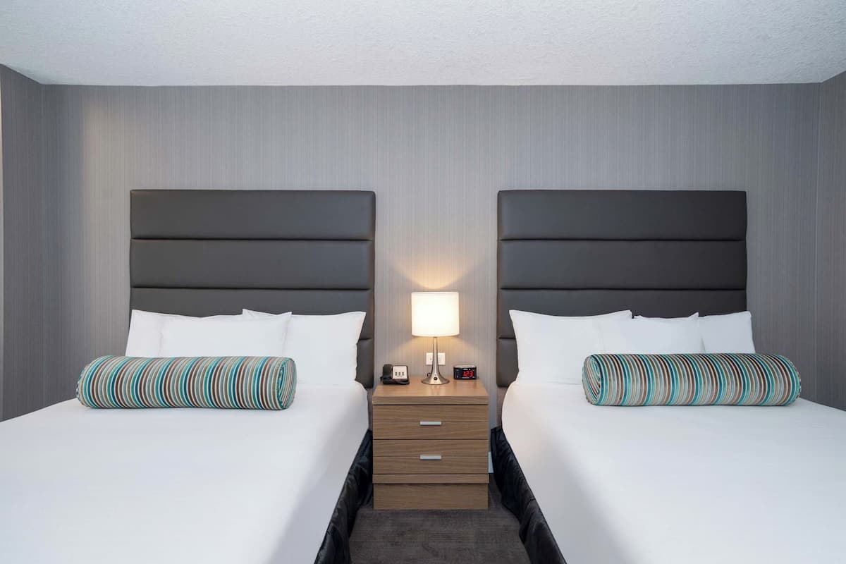 Standard Room, 2 Queen Beds | 1 bedroom, premium bedding, pillowtop beds, in-room safe