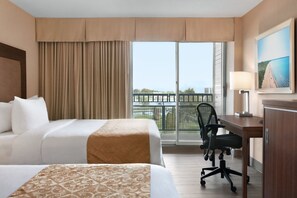 Room, 2 Queen Beds, Non Smoking (Water View) | In-room safe, desk, soundproofing, iron/ironing board