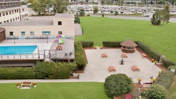 Studio suite, 1 kingsize bed, niet-roken, uitzicht op meer | Terras