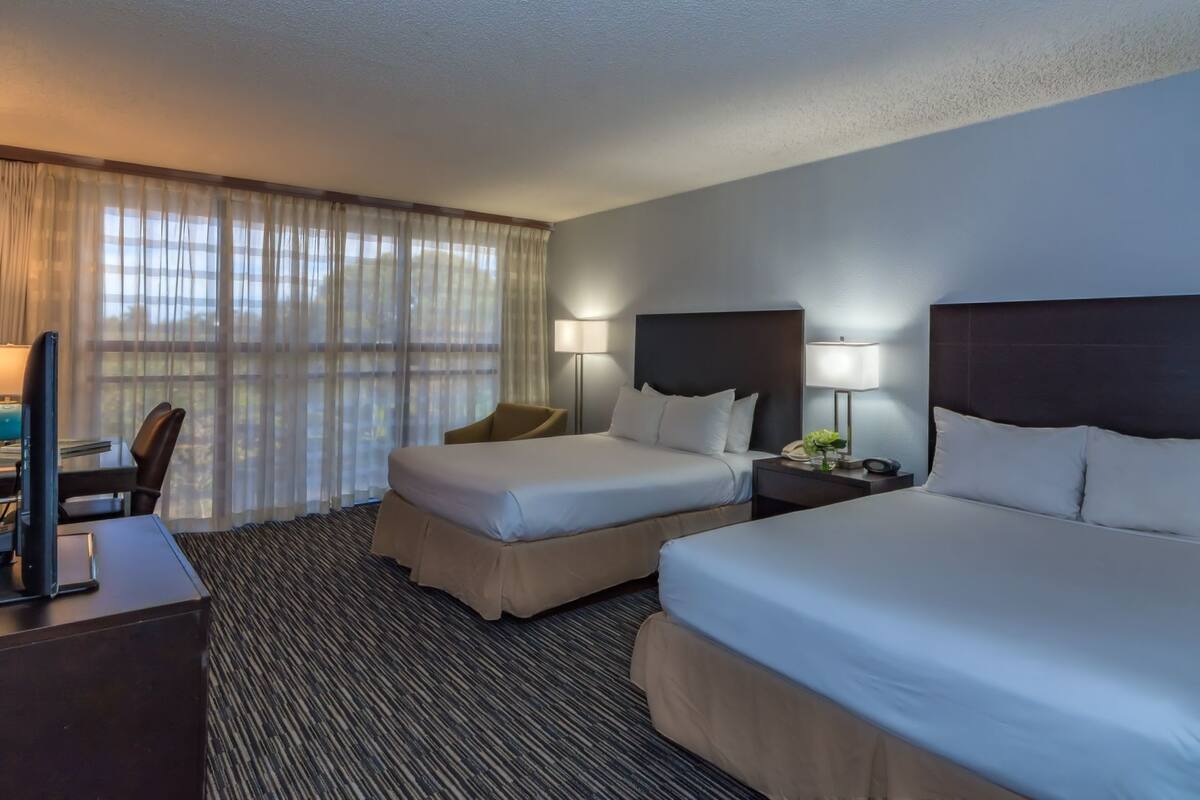 In-room safe, desk, blackout curtains, iron/ironing board