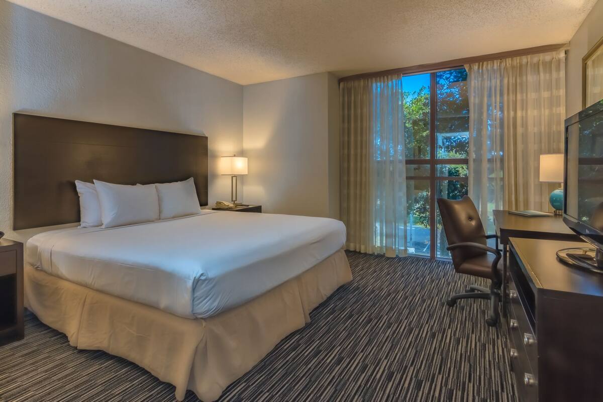 In-room safe, desk, blackout curtains, iron/ironing board