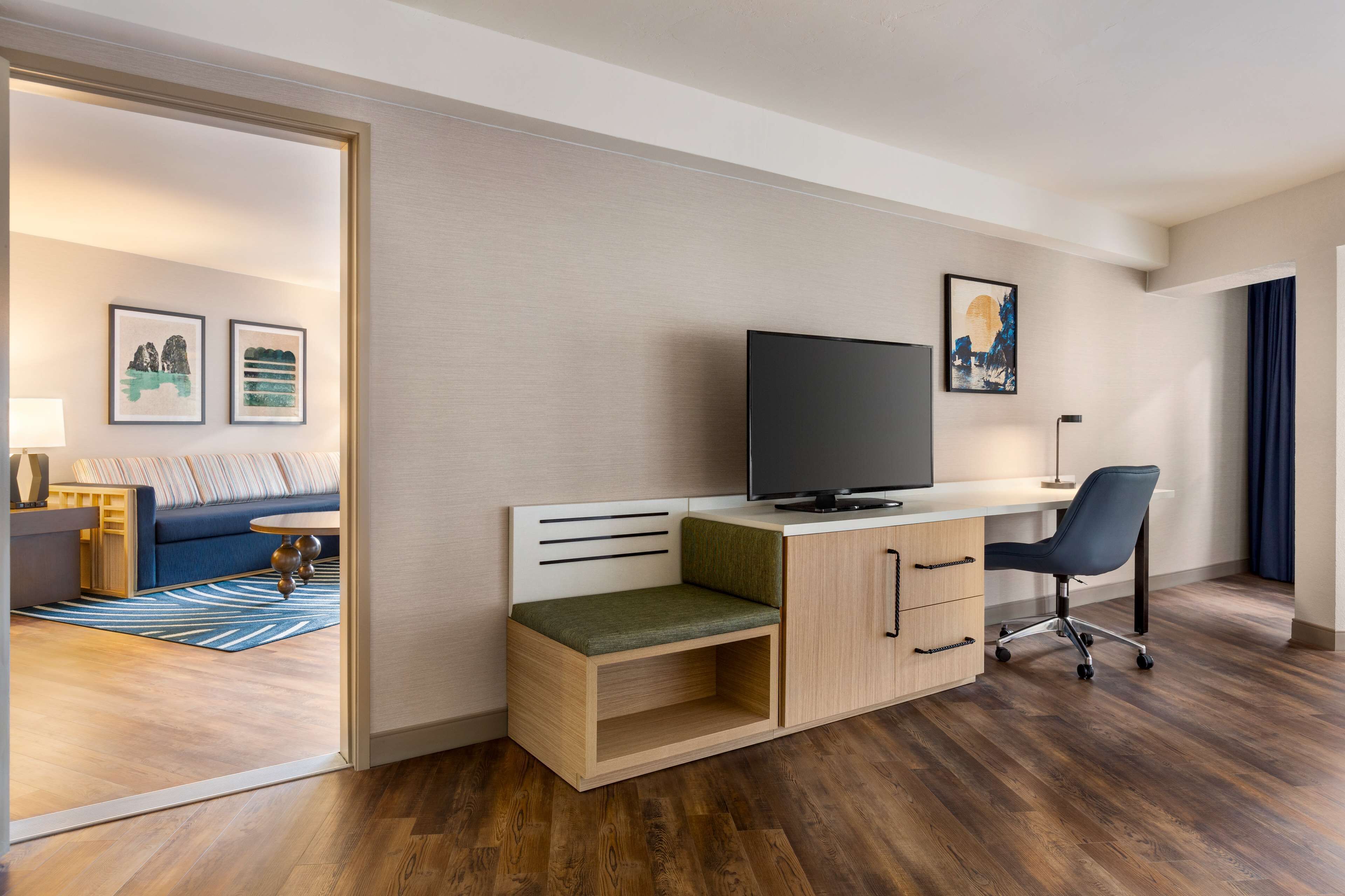 premium bedding, in-room safe, desk, iron/ironing board