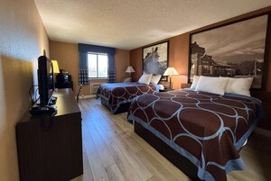 Room, 2 Queen Beds, Non Smoking | 1 bedroom, desk, iron/ironing board, free cribs/infant beds