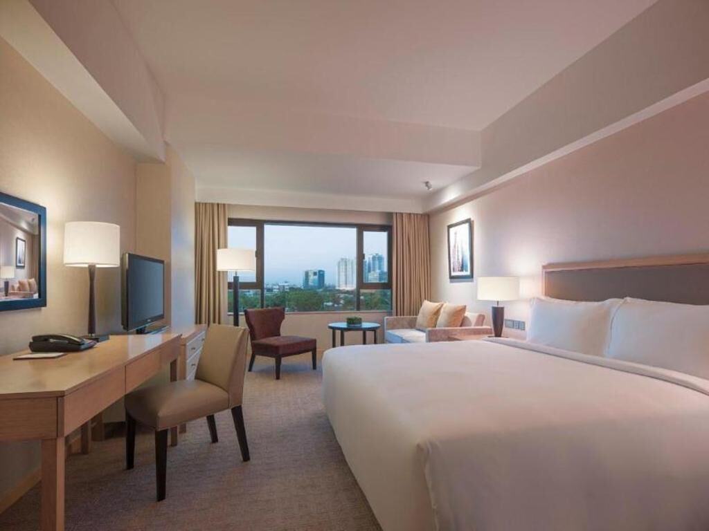 Edredón, camas con pillow-top y minibar 