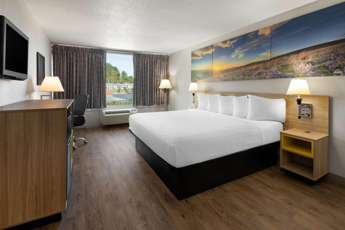 Room, 1 King Bed, Refrigerator & Microwave