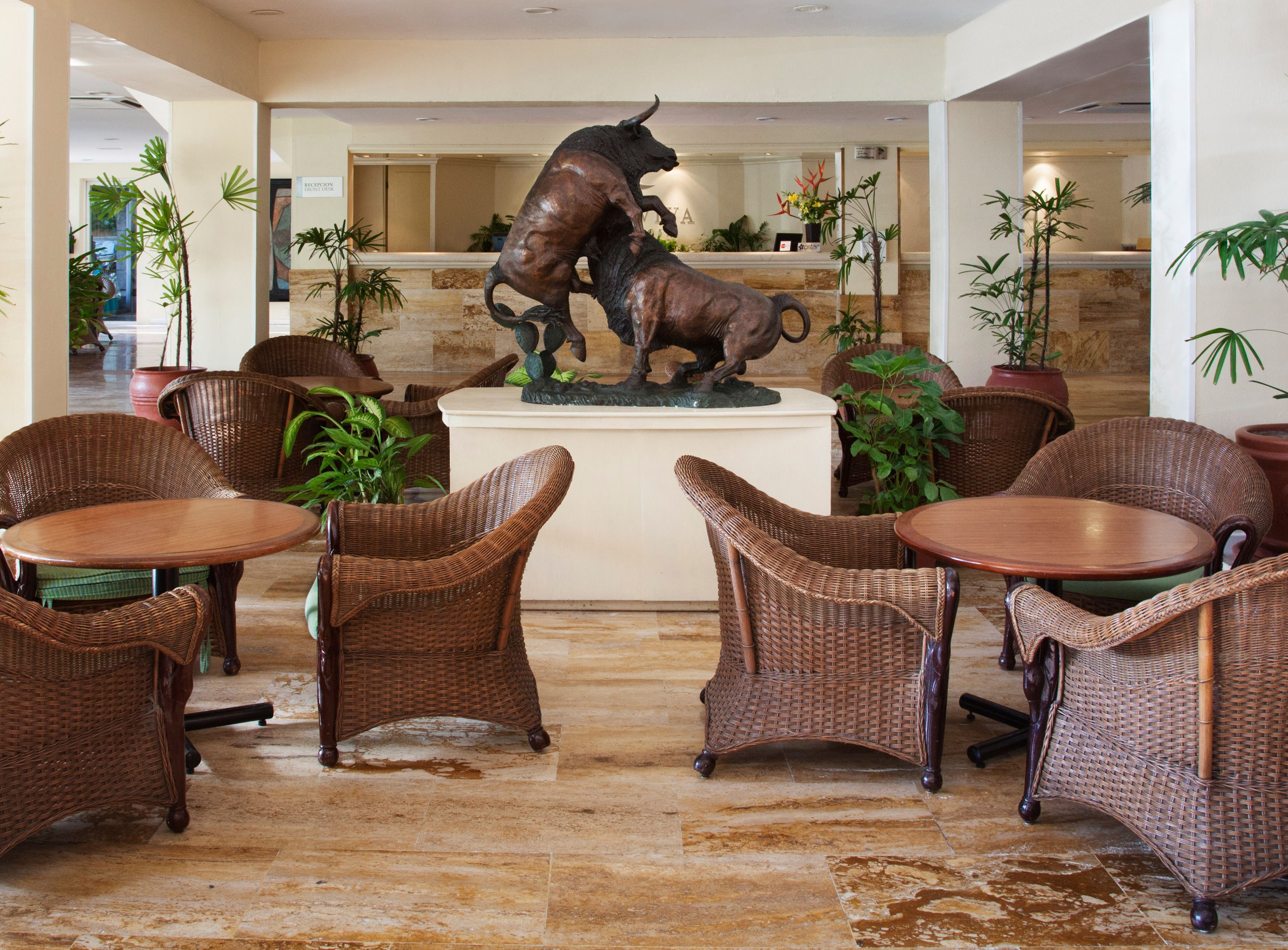 Sala de estar en el lobby