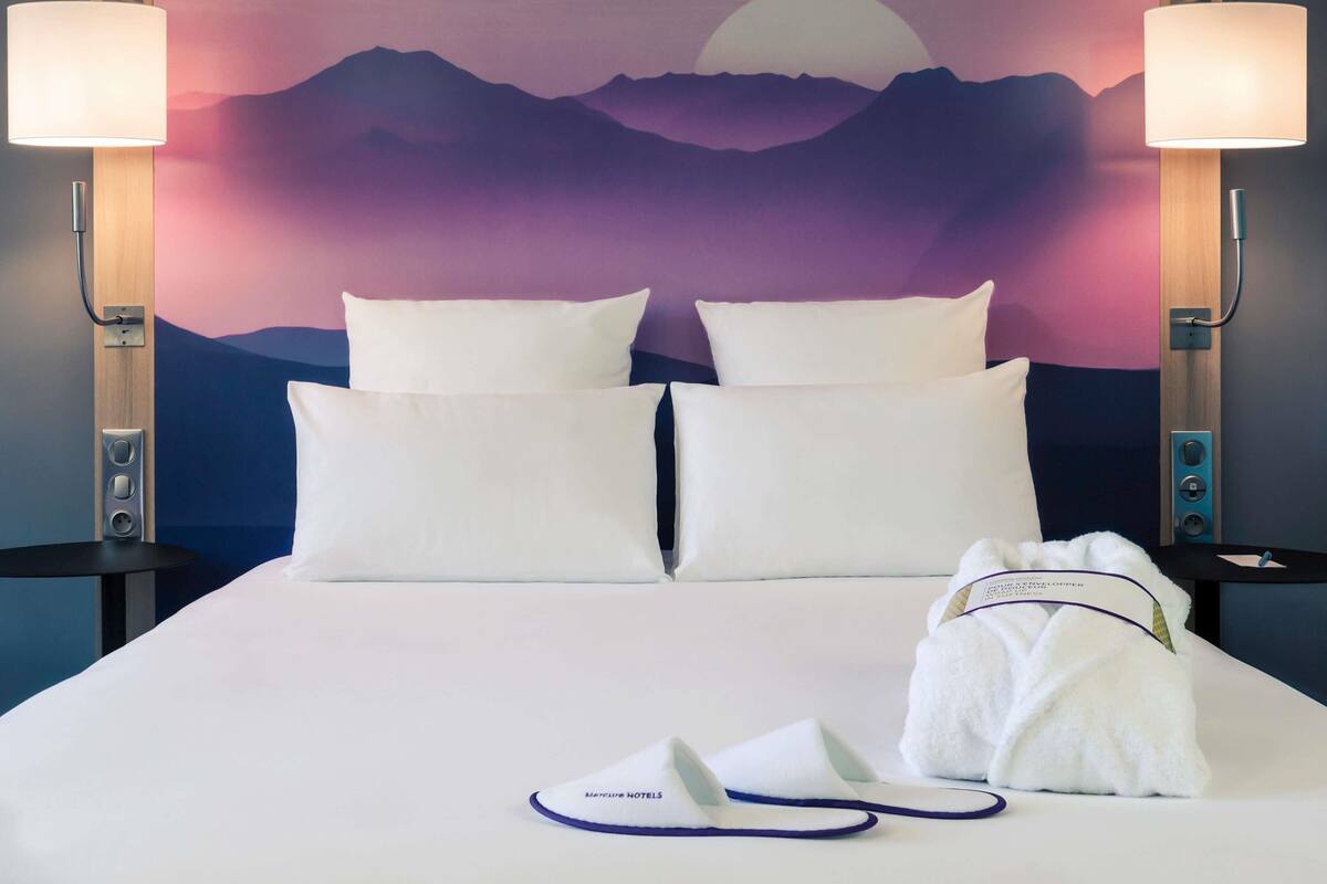 Literie de qualité supérieure, surmatelas, minibar
