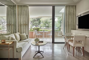 Chambre Deluxe, 1 très grand lit, fumeur, terrasse | Terrasse/patio